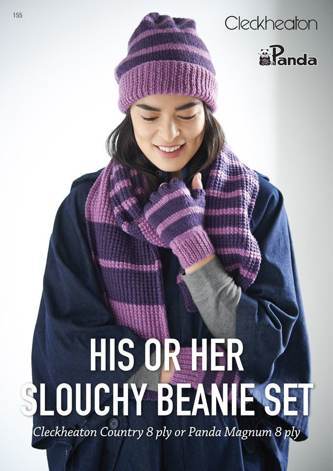 Patterns - Accessories - His or Her Slouchy Beanie Set