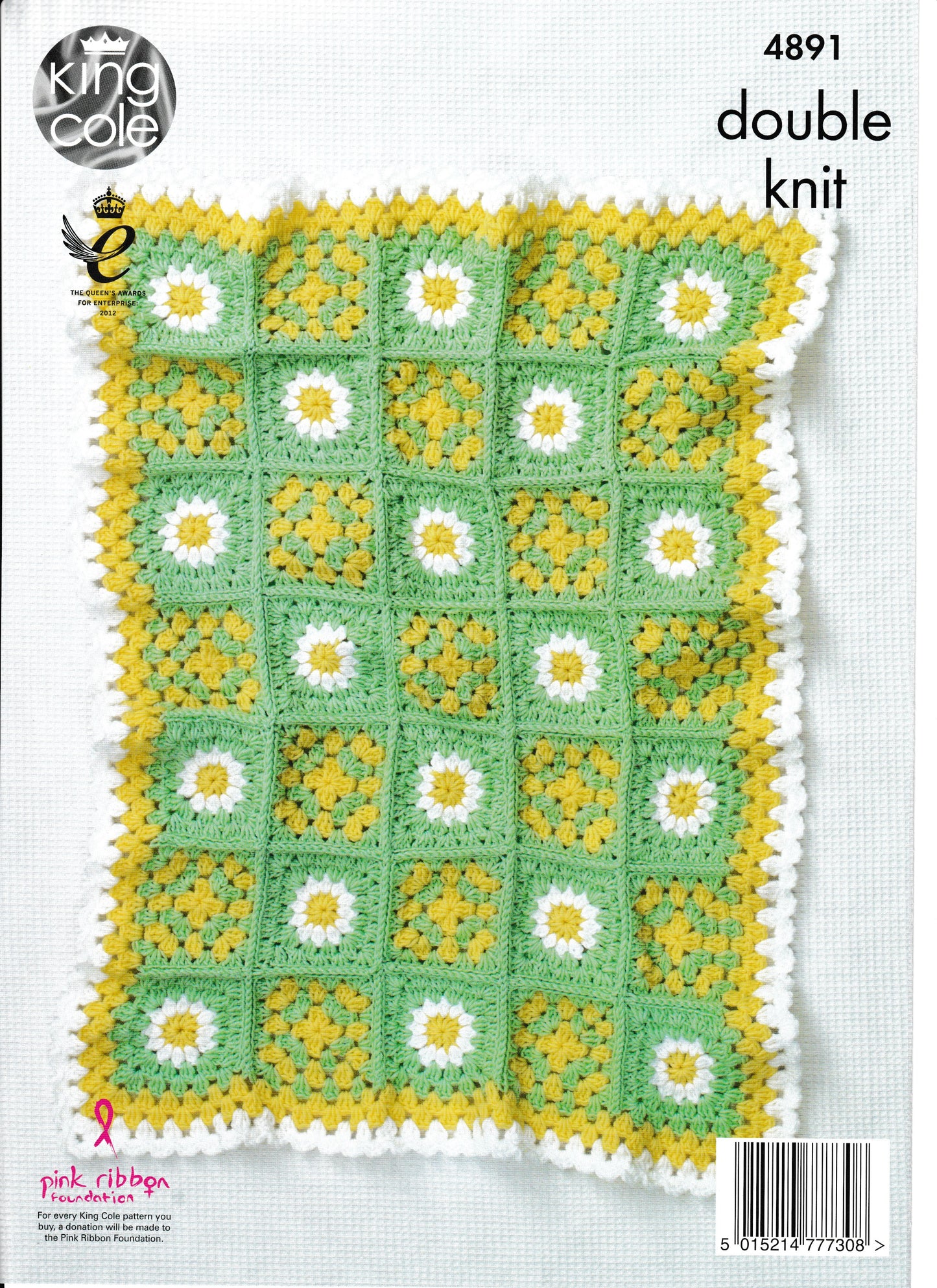 King Cole - Crochet Pattern - Floral Motif Blankets 4891